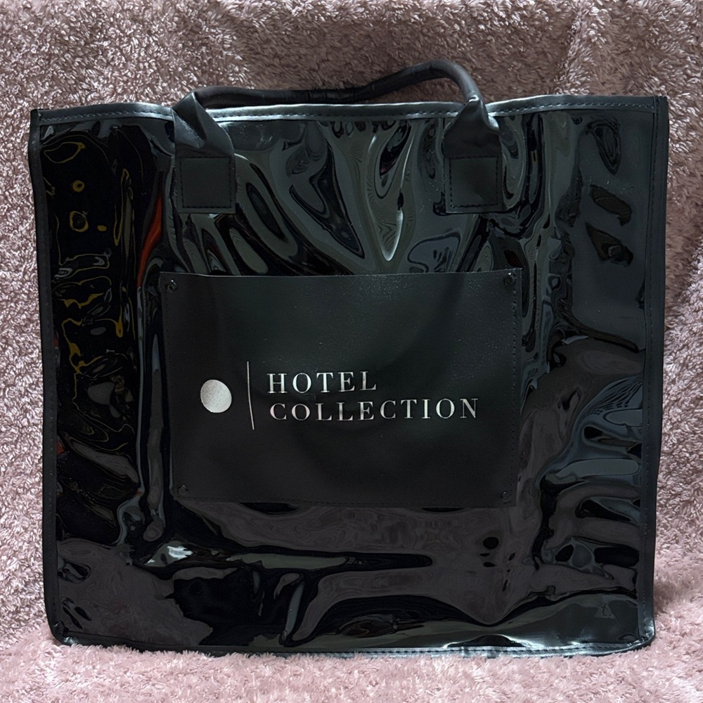 Hotel Collection PVC Black Tote